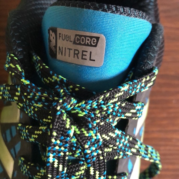 New Balance All Terrain Fuel Core Nitrel Sneakers in Black and Cobalt - Picture 7 of 9